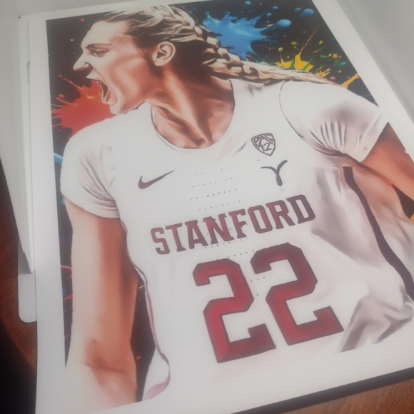 CAMERON BRINK STANFORD 8.5x11 ULTRA PREMIUM GLOSSY REPRINT ART BASKETBALL POSTER - Picture 4 of 8